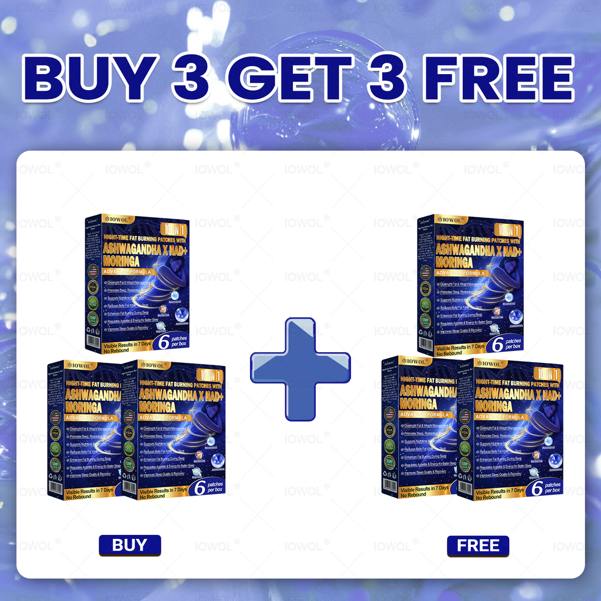 𝐈𝐎𝐖𝐎𝐋® NIGHT-TIME FAT BURNING PATCHES! ZERO PILLS & ZERO WASTE & ZERO STRUGGLE & 100% RESULTS.