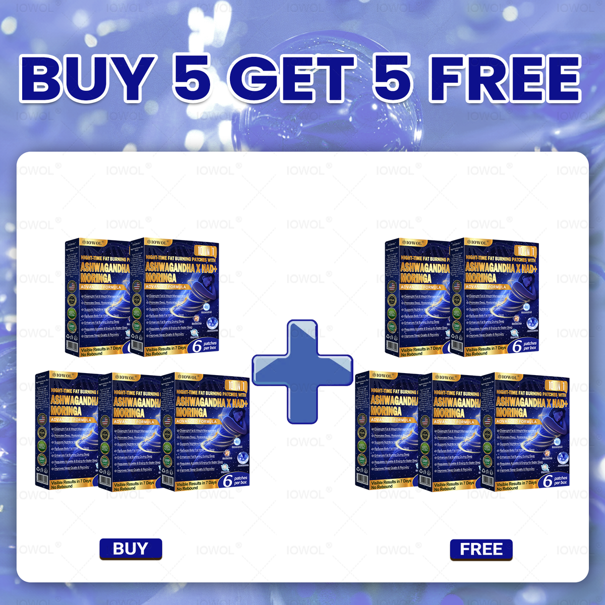 𝐈𝐎𝐖𝐎𝐋® NIGHT-TIME FAT BURNING PATCHES! ZERO PILLS & ZERO WASTE & ZERO STRUGGLE & 100% RESULTS.
