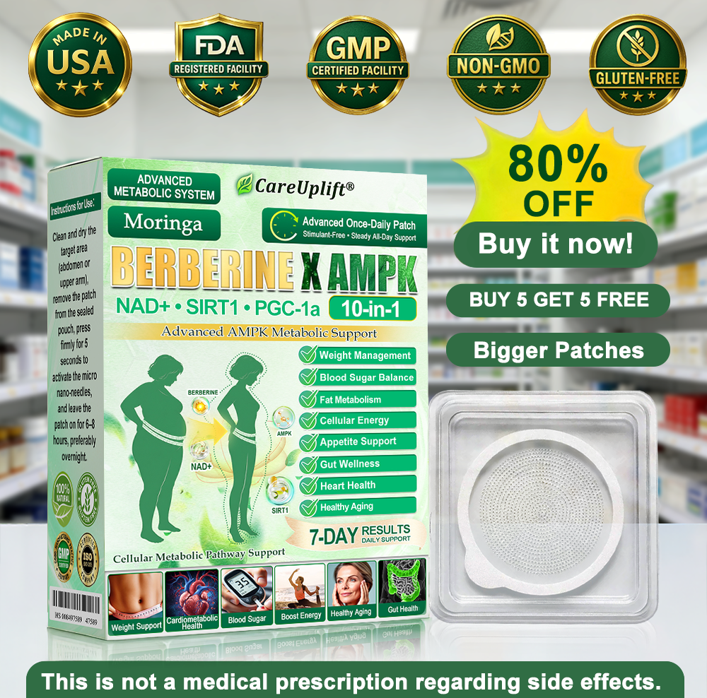 𝗢𝗳𝗳𝗶𝗰𝗶𝗮𝗹 𝘀𝘁𝗼𝗿𝗲 👩‍⚕️𝐂𝐚𝐫𝐞𝐔𝐩𝐥𝐢𝐟𝐭®🇬🇧MetaboX 10-IN-1 Berberine AMPK Patch
