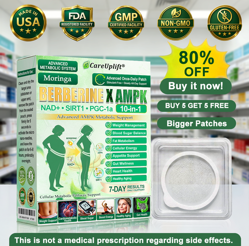 𝗢𝗳𝗳𝗶𝗰𝗶𝗮𝗹 𝘀𝘁𝗼𝗿𝗲 👩‍⚕️𝐂𝐚𝐫𝐞𝐔𝐩𝐥𝐢𝐟𝐭®🇬🇧MetaboX 10-IN-1 Berberine AMPK Patch